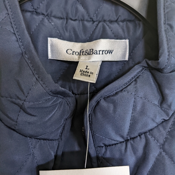 Croft & Borrow Women's Navy Blue Down Vest - Picture 6 of 6